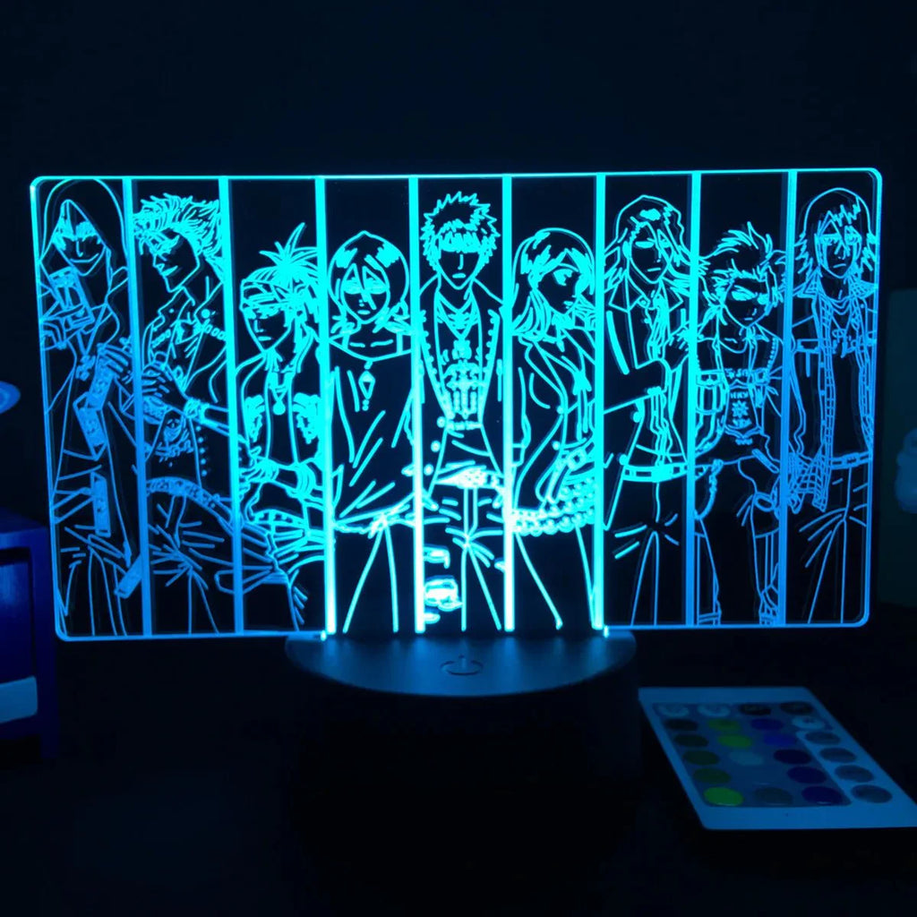 3D Anime Lamp Bleach Led Night Light Bedroom Decoration Bedside Lamp Gift
