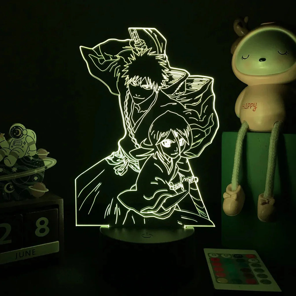 3D Anime Lamp Bleach Led Night Light Bedroom Decoration Bedside Lamp Gift