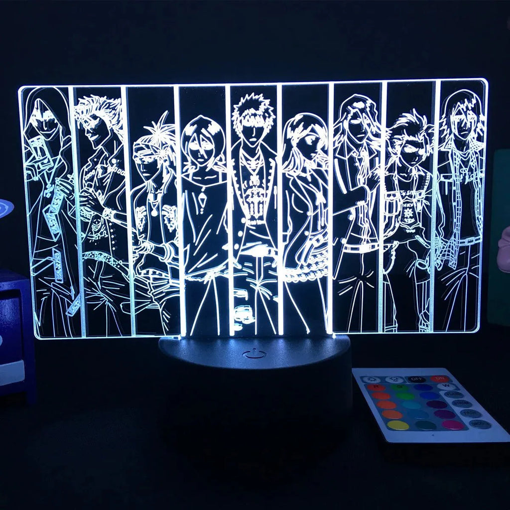 3D Anime Lamp Bleach Led Night Light Bedroom Decoration Bedside Lamp Gift