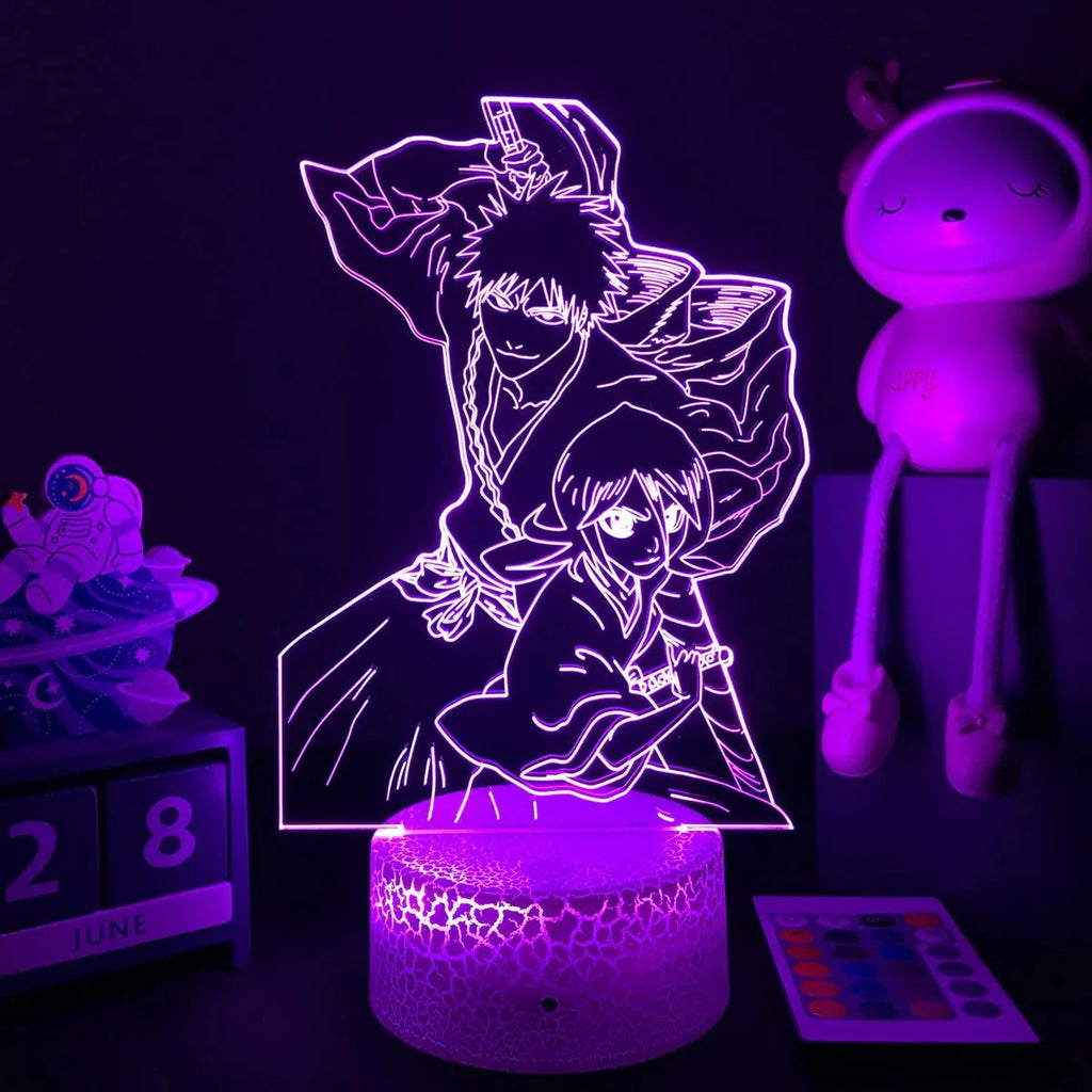 3D Anime Lamp Bleach Led Night Light Bedroom Decoration Bedside Lamp Gift