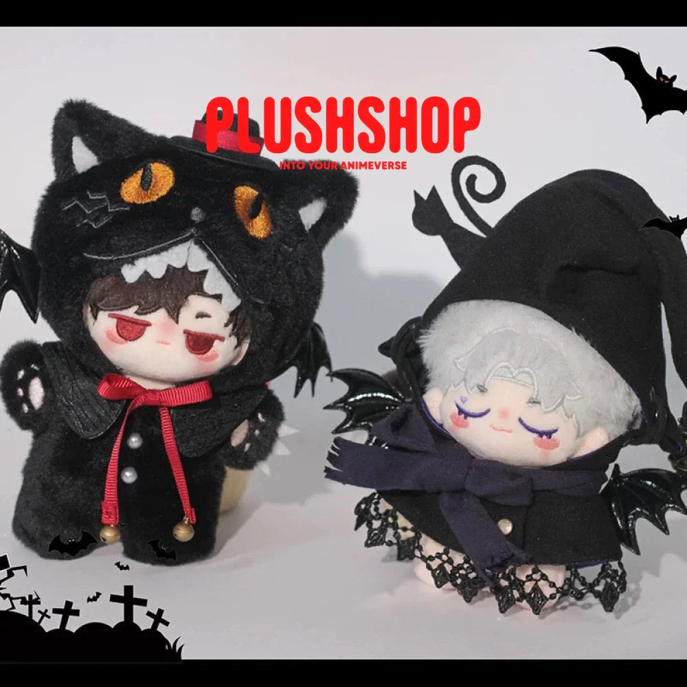 [Halloween Limited]Black Cat & Witch Hat Outfit For 4IN Doll