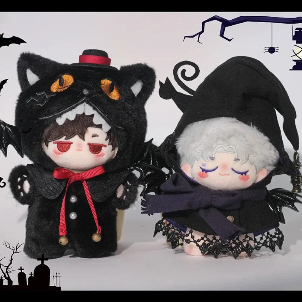 [Halloween Limited]Black Cat & Witch Hat Outfit For 4IN Doll
